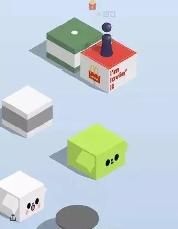 微信“跳一跳”的第一个广告:一个2000万的nike鞋盒!