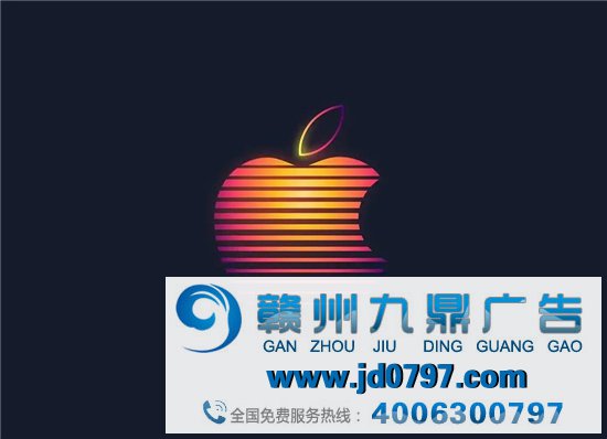 苹果，太会玩LOGO了~